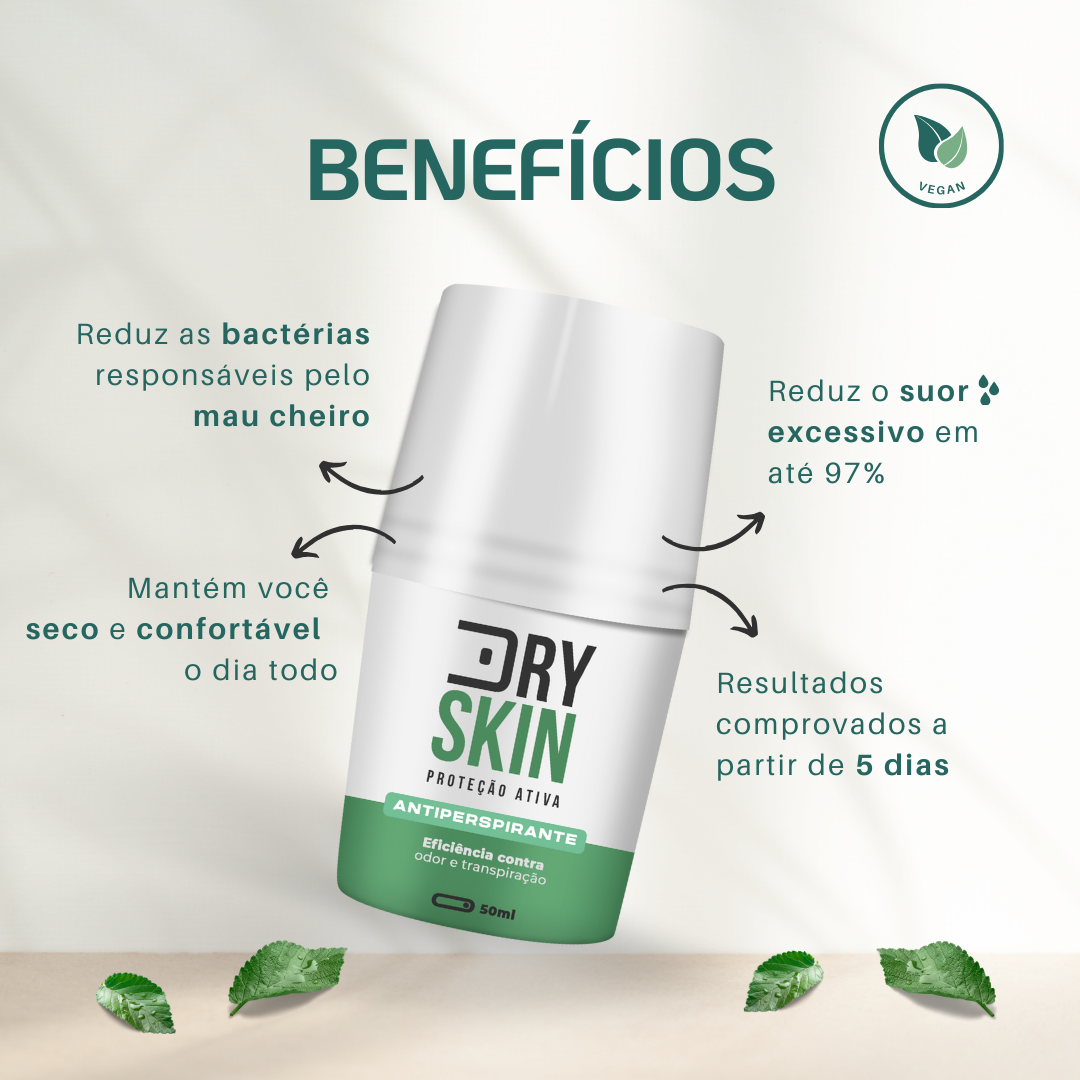 1 frasco anti odor e suor axilas – usedryskin